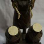 Ghana - Wood Figure with Drums  (3)