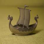 Norway - Minature Viking Boat - steel (2)