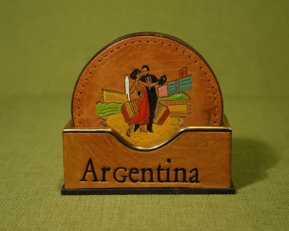 Argentina - Leatherette coasters (1)