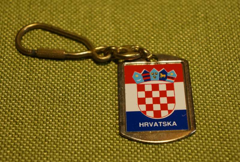 Croatia - - Keychain - Steel - Flag