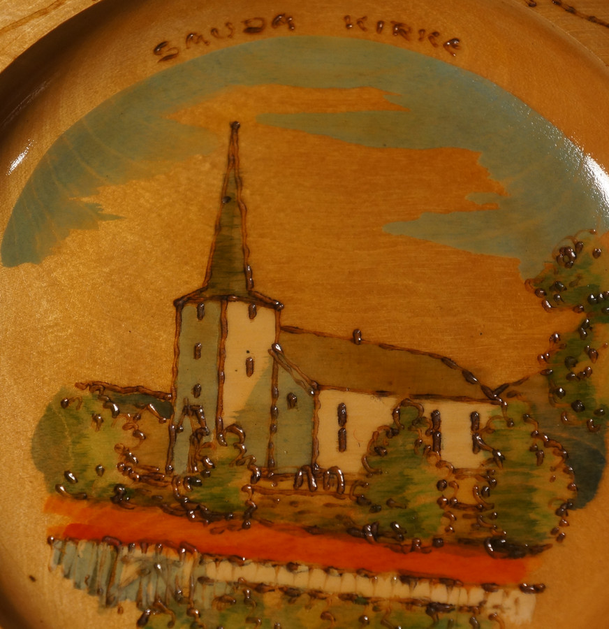 Sauda Kirke - Wood Display Plate (2)