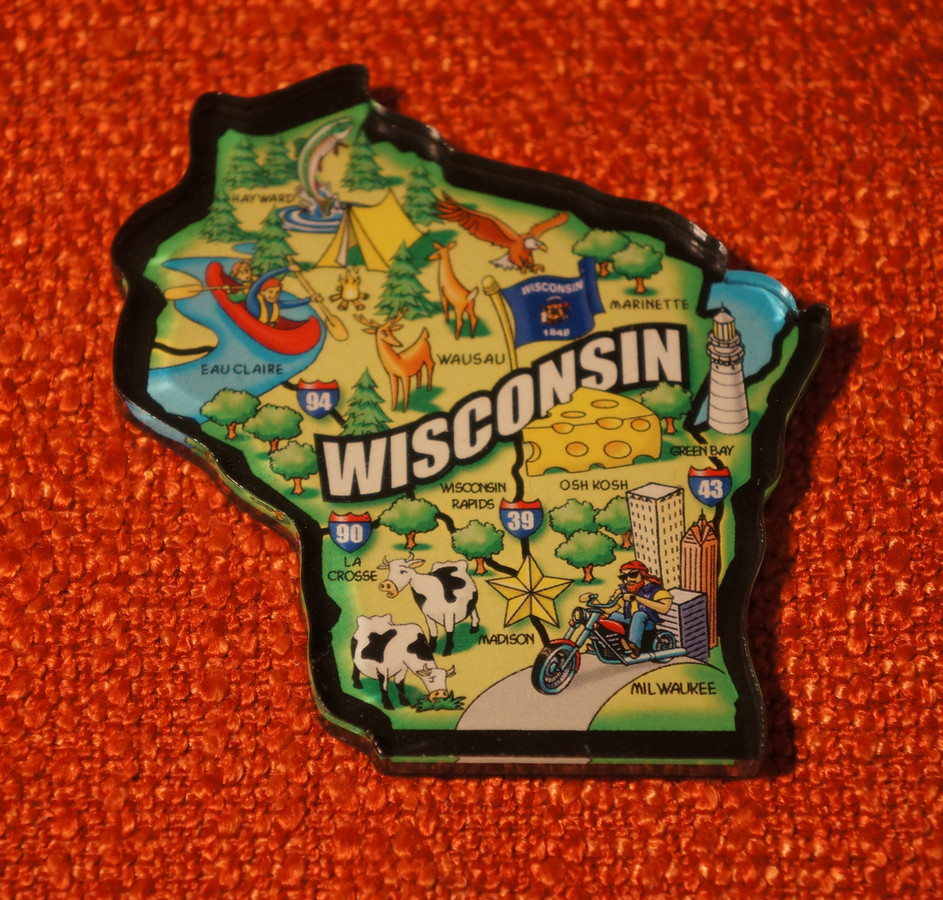 Wisconsin - Fridge Magnet (1)