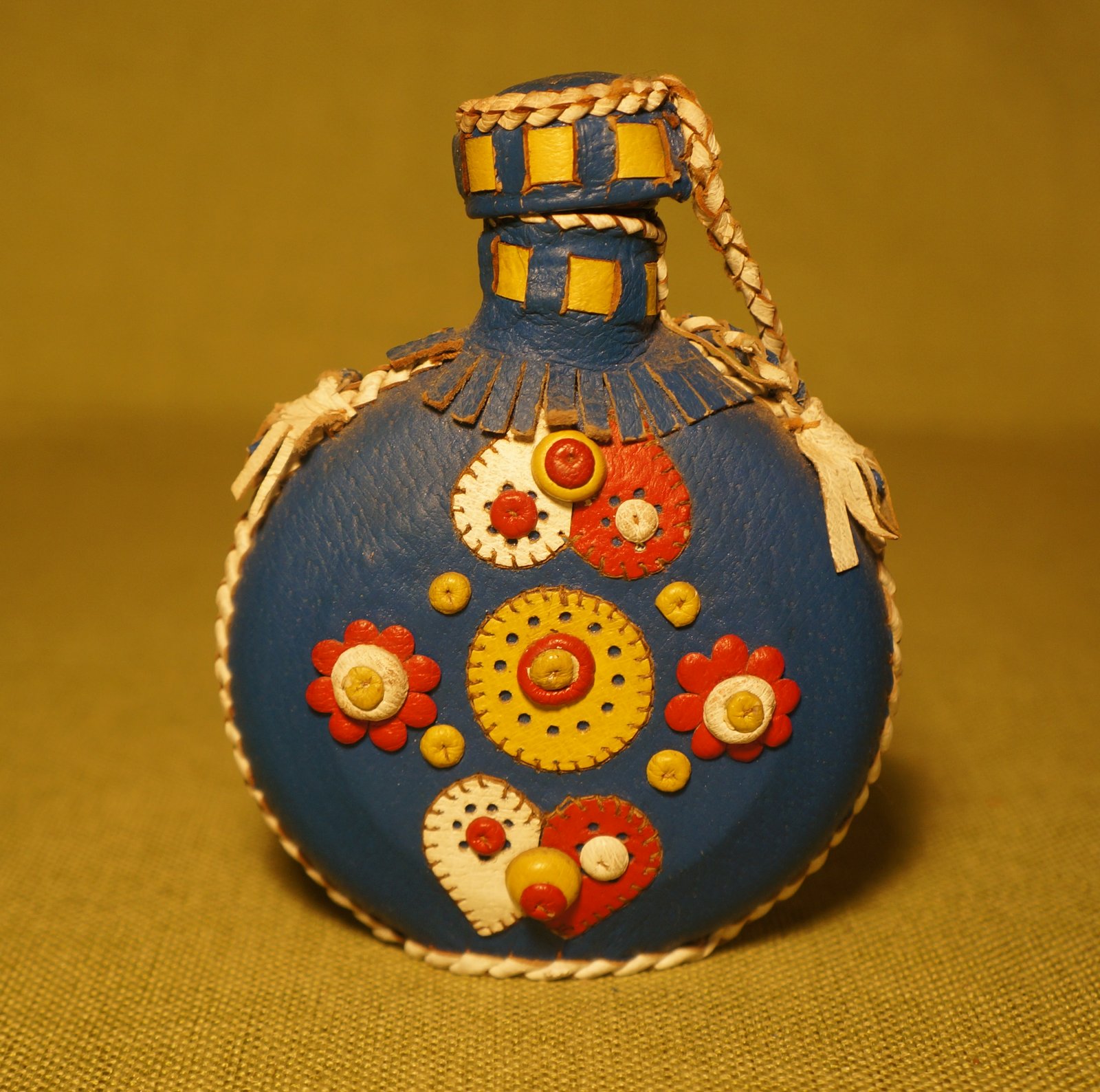 Croatia - Mini Traditional Flask - Blue (1)